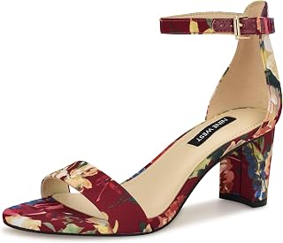 NINE WEST Womens Pruce Leather Heeled Sandal