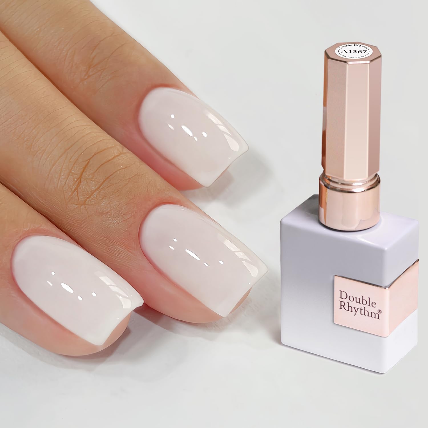 Double Rhythm 15ML Gel Nail Polish Pure Sheer Same Color Same Bottle Gel Polish 