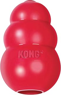 KONG Classic Stuffable Dog Toy, Natural Rubber Chew, for Large Dogs | Treat-Filling Fetch & Chew Toy with Erratic Bounce, Made from KONG Durable Natural Rubber for Extended Playtime