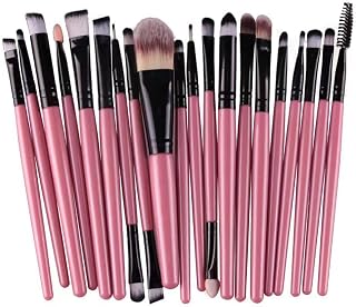 Pink 20pcs Set of Professional Makeup Brushes Soft Synthetic Hair Powder Foundation Eyeshadow Makeup Brush Cosmetics