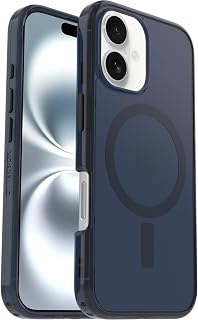 OtterBox Symmetry Clear MagSafe Hülle für iPhone 16, Blau