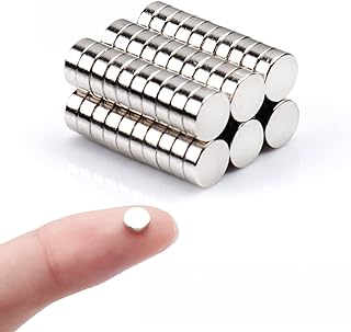 Deryun 60 Pack Small Magnets for Crafts,Mini,Tiny,Fridge,Refrigerator,Whiteboard,Round,Multi-Use Magnets