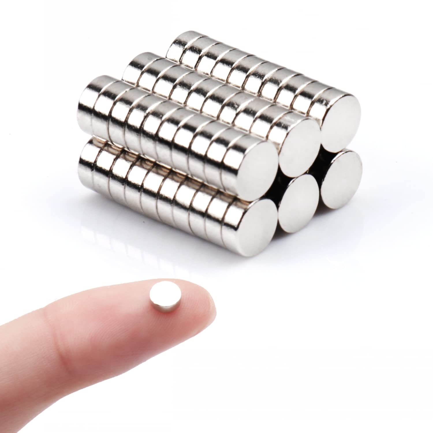 Deryun 60 Pack Small Magnets for Crafts,Mini,Tiny,Fridge,Refrigerator,Whiteboard