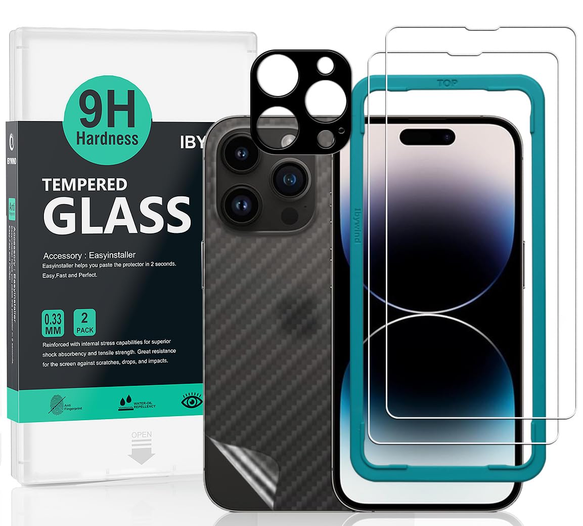 Ibywind Screen Protector compatible With iPhone 15 Pro Max,With 2 PCS Tempered G