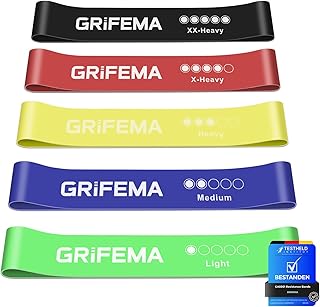 GRIFEMA GA5001 Elastic Bands Muscle Building 5 Levels – Yoga, Pilates