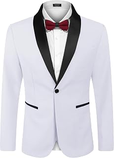 Coofandy Herren One Button Tuxedo Jacket Classic