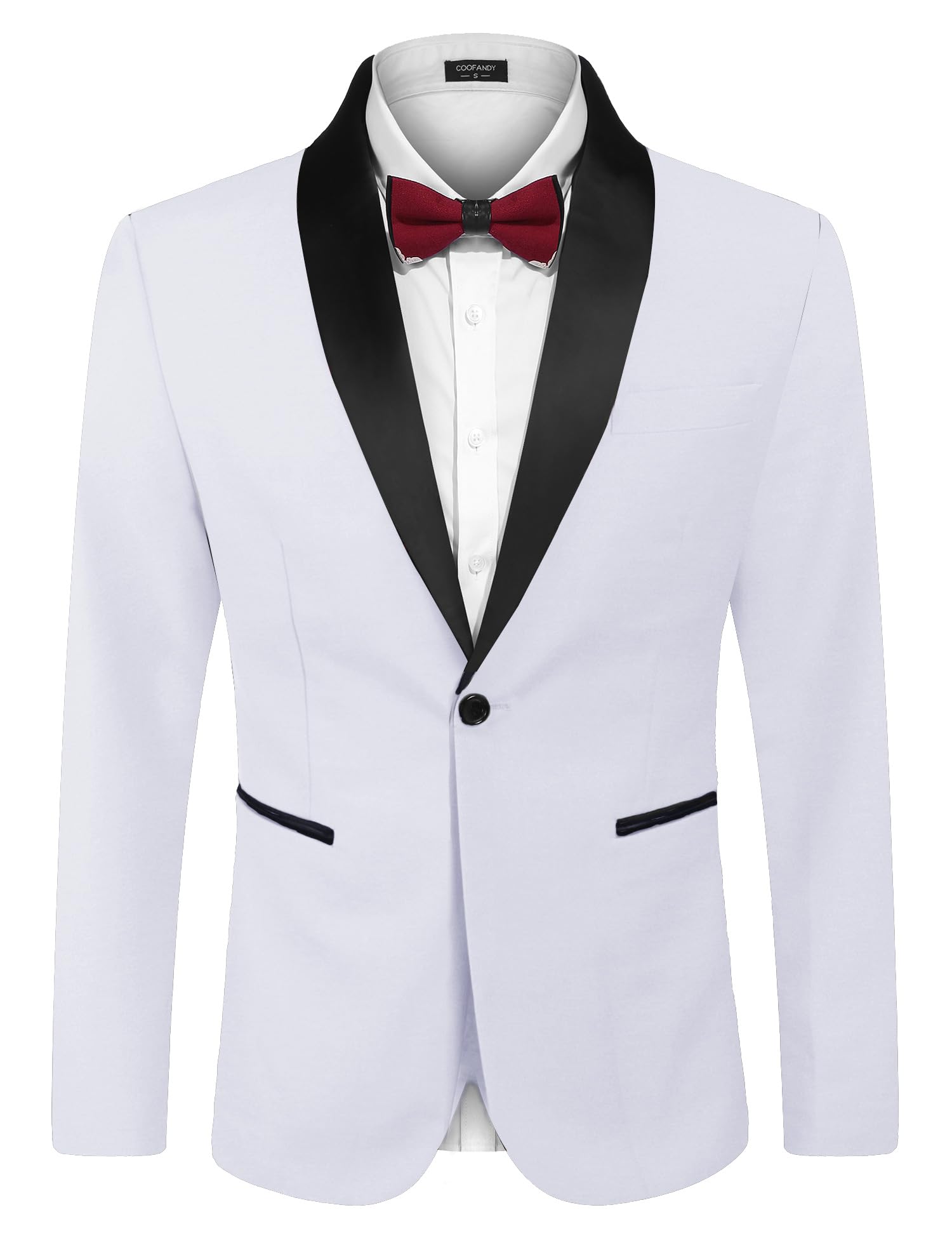 Coofandy Herren One Button Tuxedo Jacket Classic