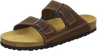 AFS-Schuhe 3110 Mules sportives en cuir pour homme, pantoufles confortables, semelle en liège, fabriquées en Allemagne