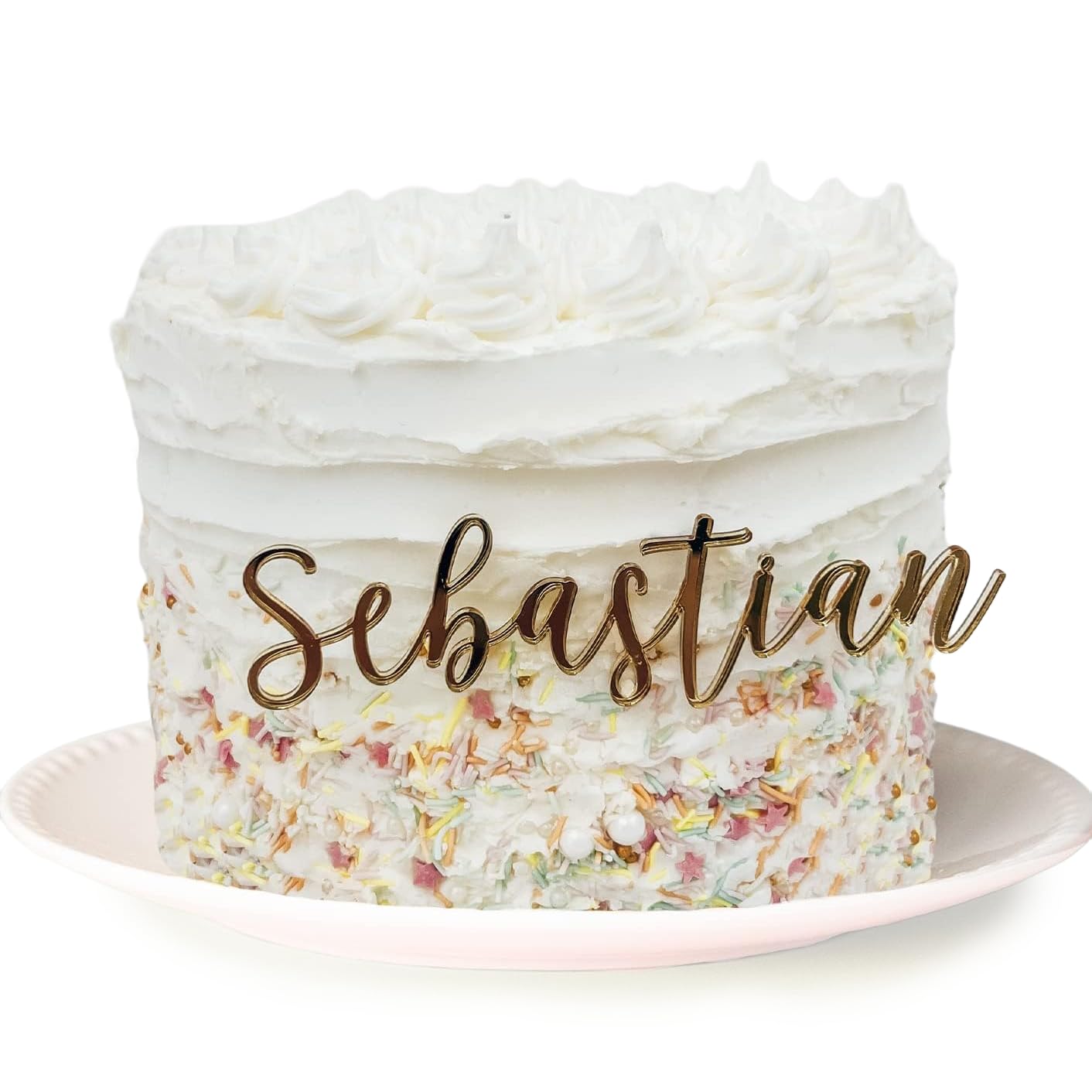 Custom Cake Name Plate | Custom Cake Topper Name for Birthday Party Shower Weddi
