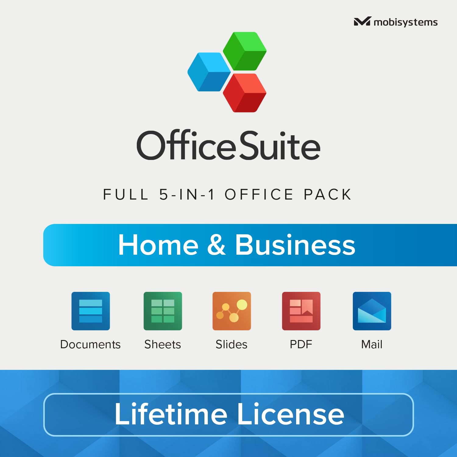 OfficeSuite Home & Business - Lifetime License - Documents, Sheets, Slides, PDF,