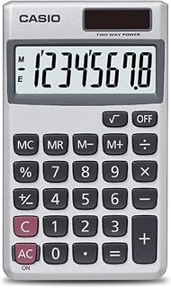 Casio SL-300SV Standard Function Desktop Calculator | Large 8-digit display, pocket size, basic math functions; ideal for home & office