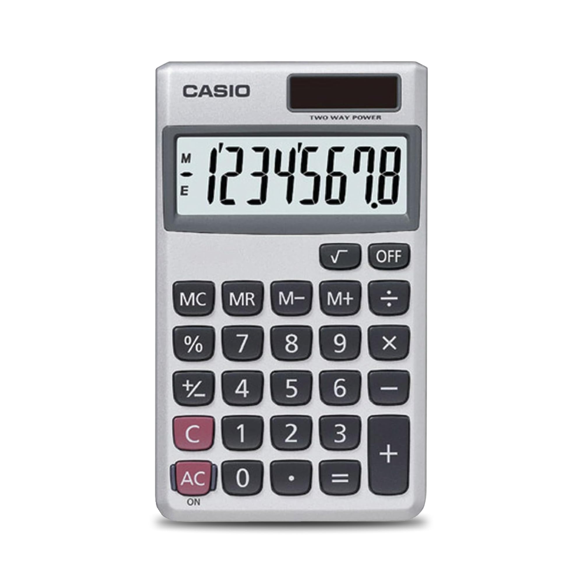 Casio SL-300SV Standard Function Desktop Calculator | Large 8-digit display, poc