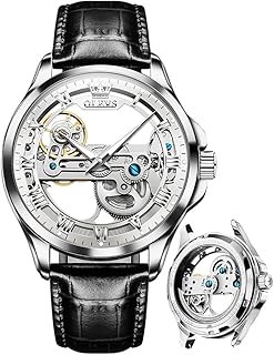 Olevs Watches for Men Analog Dress Waterproof Mens Watches Quartz Big Face Luxury Metal Mens Watch Classic Casual Diamond Durable Watch for Men Stainless Steel Easy Read Men's Watches with Day Date