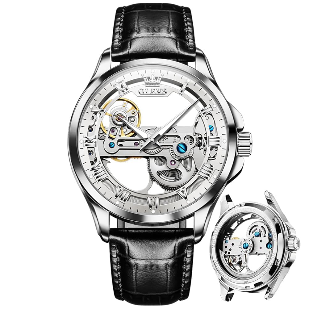 Olevs Watches for Men Analog Dress Waterproof Mens Watches Quartz Big Face Luxur
