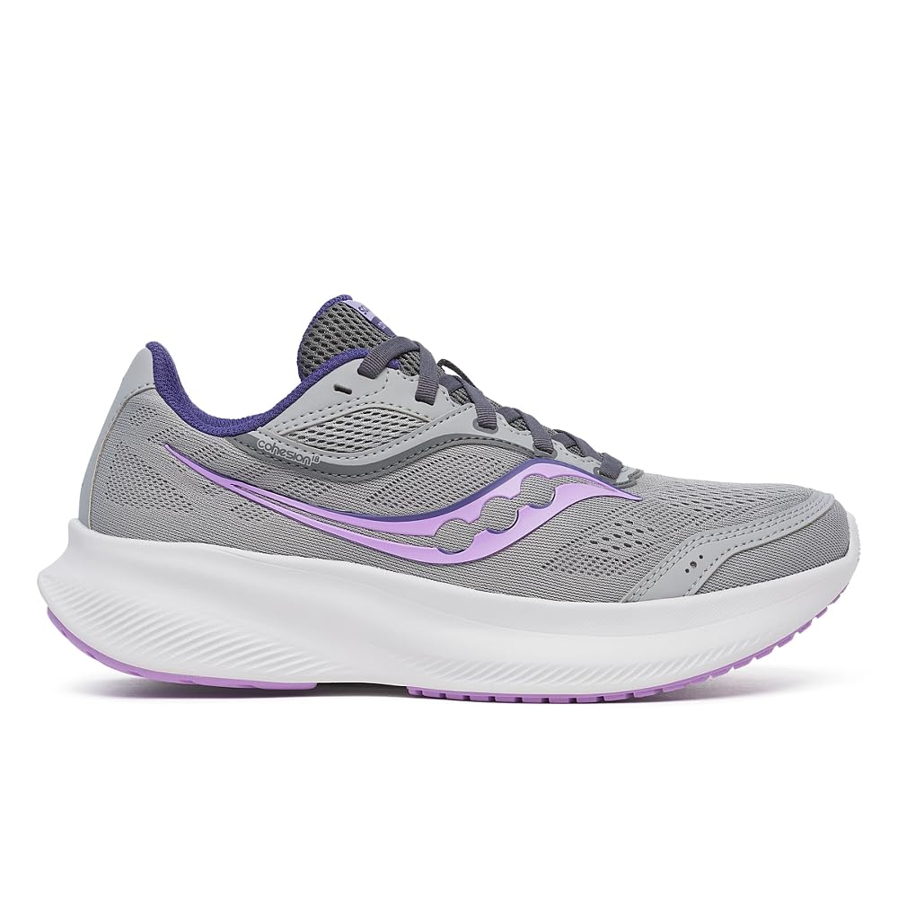 Saucony Women's Cohesion 18 Shoes, Fossil/Crocus, 7 UK