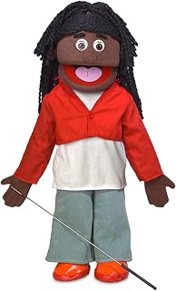 25" Sierra, Black Girl, Full Body, Ventriloquist Style Puppet