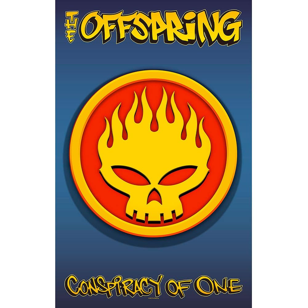The Offspring Conspiracy Of One Textile Poster (One Size) (Blue/Yellow/Red)