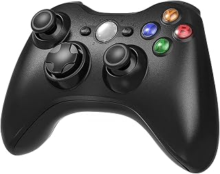 Etpark Wireless Controller for Xbox 360, Xbox 360 Joystick Wireless Game Controller for Xbox 360 & Slim Console and PC Windows XP/7/8/10(Black)