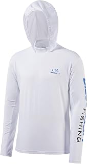 Bassdash Men's Hooded Shirt Sun Protection Hoodies UPF50+ UV Long Sleeve Hoodie for Outdoor Fishing, Swimming