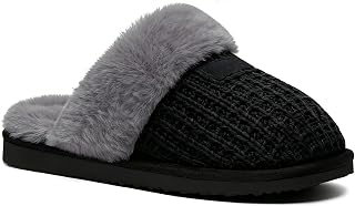 Litfun Women's Fuzzy Memory Foam Slippers Fluffy Winter House Shoes Indoor Outdoor