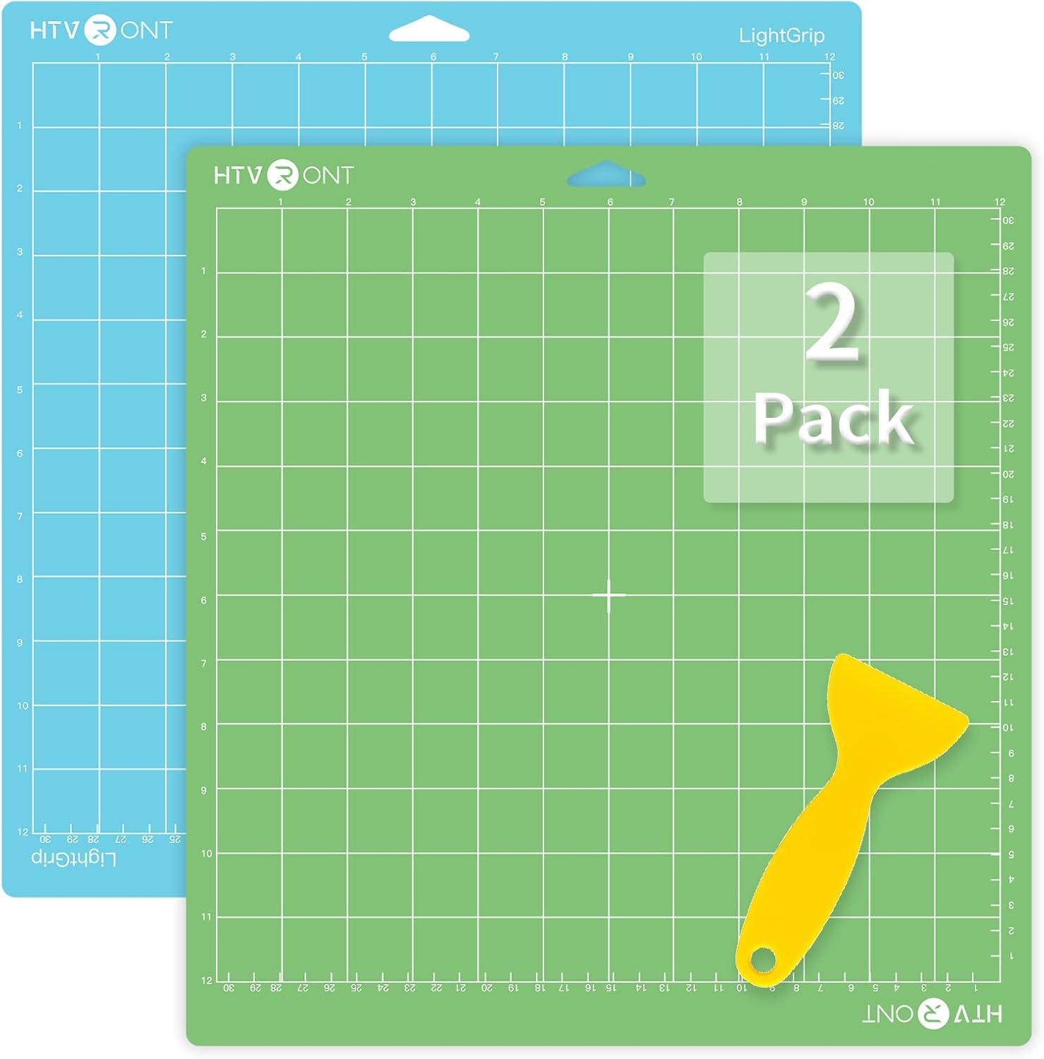 HTVRONT Cutting Mats 12x12, 2 Pcs, Compatible with Cricut Maker/Explore | Standa