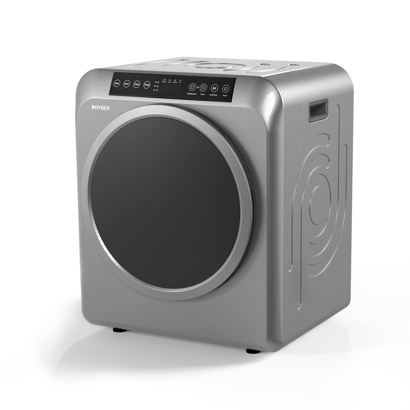 ROVSUN 3.5 Cu.Ft Portable Clothes Dryer, 13.2lb Laundry Dryer, Grey | Front Load