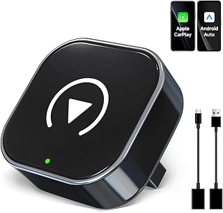 2026 Upgraded Wireless CarPlay Adapter,Effortlessly Convert Wired to Wireless CarPlay,Suitable for cars with carplay,Compatible with iPhone iOS 10+ & Android Auto,Mini&Stable Car Play Wireless Adapter
