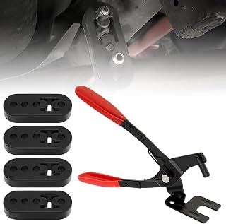 Omninmo Hanger Removal Pliers for Muffler Systems, Rubber Bracket Separation Tool with 4 Hole Hanger Kit - Universal Fit for All Vehicle Rubber Hangers
