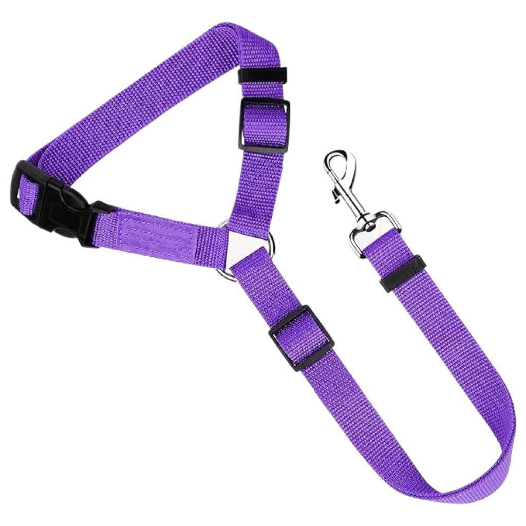 Pet Dog Cat Seat Belt, Car Headrest Restraint Adjustable Safety Leash Vehicle Se