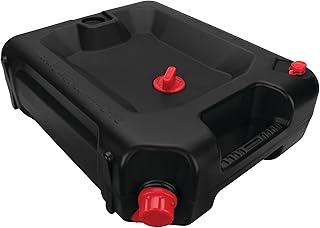 Performance Tool W4078 24-Quart Automotive Oil Drain Container, Black | Make car oil and fluid changes easy. Deep pan catches waste. Tethered caps with drip-free gaskets. Integrated handles