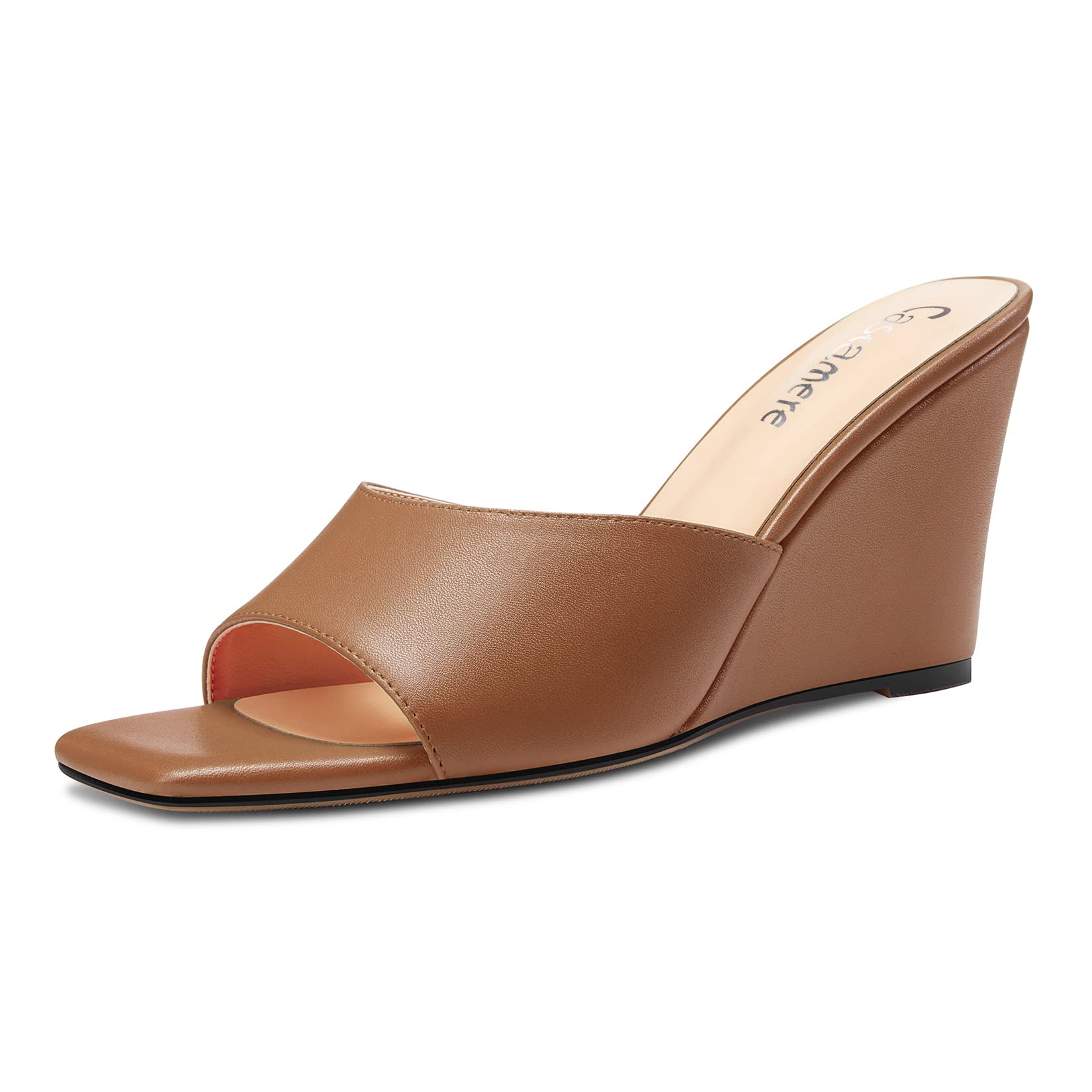 Castamere Women's Mid Wedge Esparto Heel Open Toe Slip-on Mules Shoes Sandals Ca