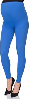 Futuro Fashion Women's Maternity Leggings Full Ankle Length Cotton Leggings Comfortable Maternity Leggings for Ladies Soft Pregnancy Pants Belly Support, Size 8-22