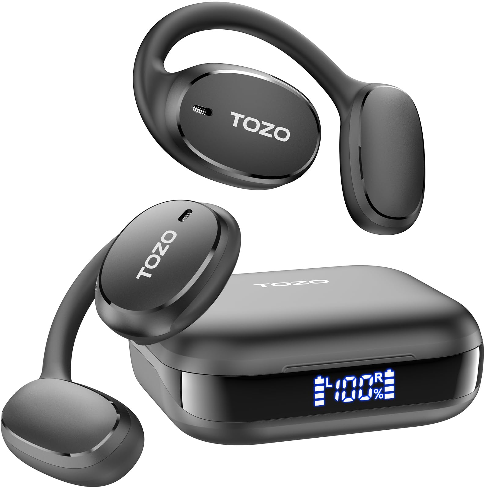 TOZO OpenEgo Open Ear Earbuds 80H Bluetooth 5.3 Headphones Sport Earbuds | Multi