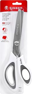 SINGER ProSeries™ 9" Pinking Shears, Stainless Steel No-Fray Zigzag Edge | Stainless steel 9 inch pinking shears cut a zigzag edge to reduce fraying on woven seams; soft grip, also for paper crafts