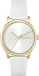 Lacoste Crocodelle Collection Analog Watch for Women with Textured Silicone Strap