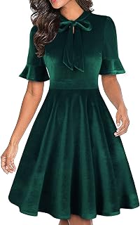 Women Summer Floral Ruffle Sleeve Wear to Work Church Wedding Guest Party Dresses