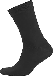 Nur Der - Men's Opaque Socks Pack of 3, Size 9-11, Black 940