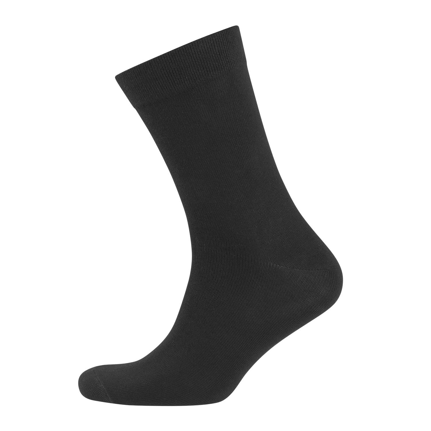 Nur Der - Men's Opaque Socks Pack of 3, Size 9-11, Black 940