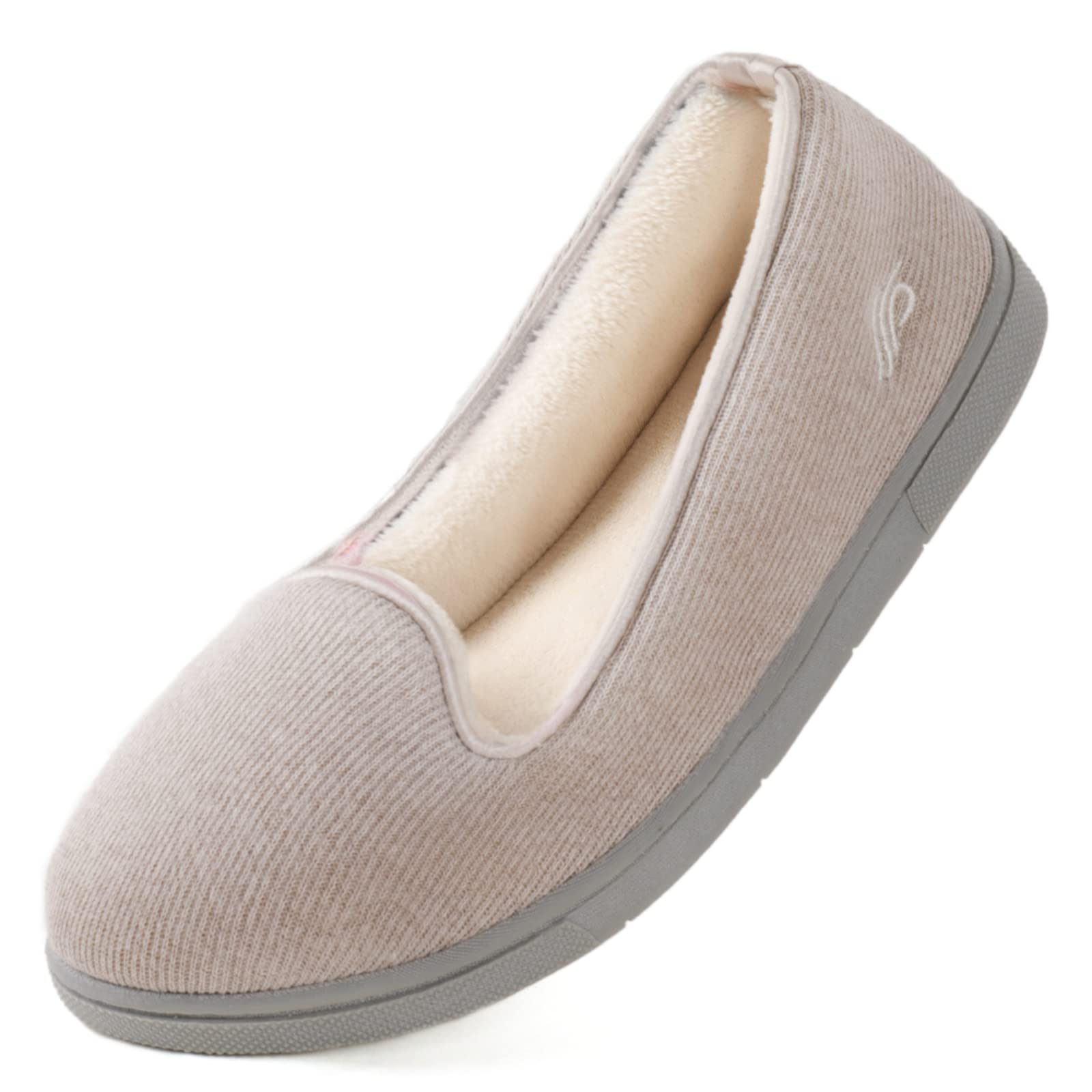 Wishcotton Hausschuhe Damen Leichte und Atmungsaktive Slip On Slippers Bequeme P