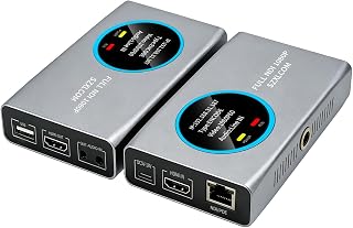 HDMI to Full NDI Encoder | NDI to HDMI Converter, Decoder 1080P60fps with POE, HDMI Loop Out, Low Latency for Live Streaming & Live Production
