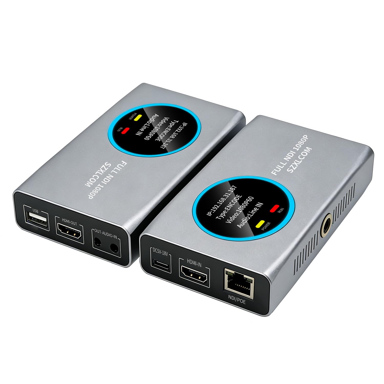 HDMI to Full NDI Encoder | NDI to HDMI Converter, Decoder 1080P60fps with POE, H