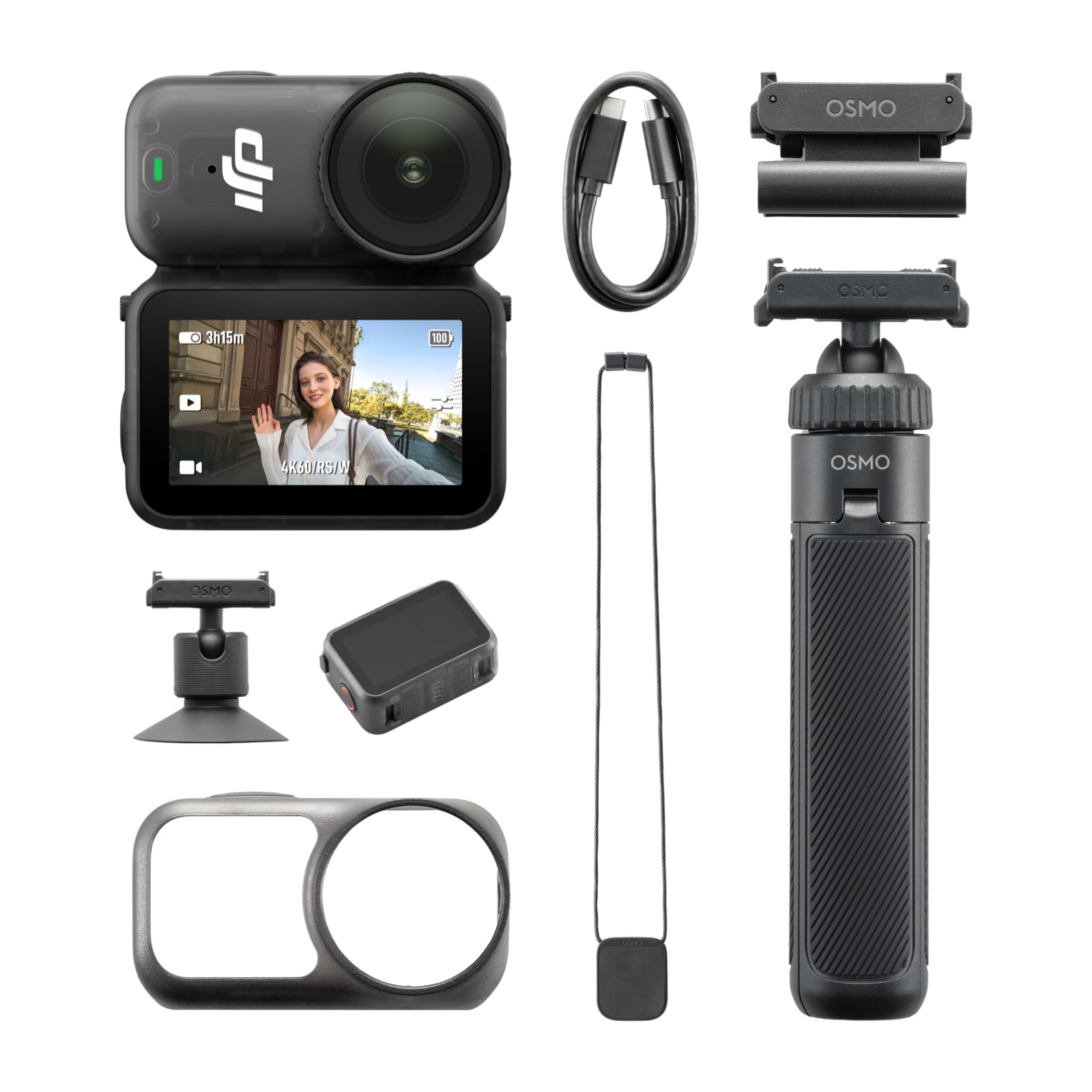 DJI Osmo Nano On-the-Go Combo (128GB), 4K Wearable Camera | Includes Mini Extens