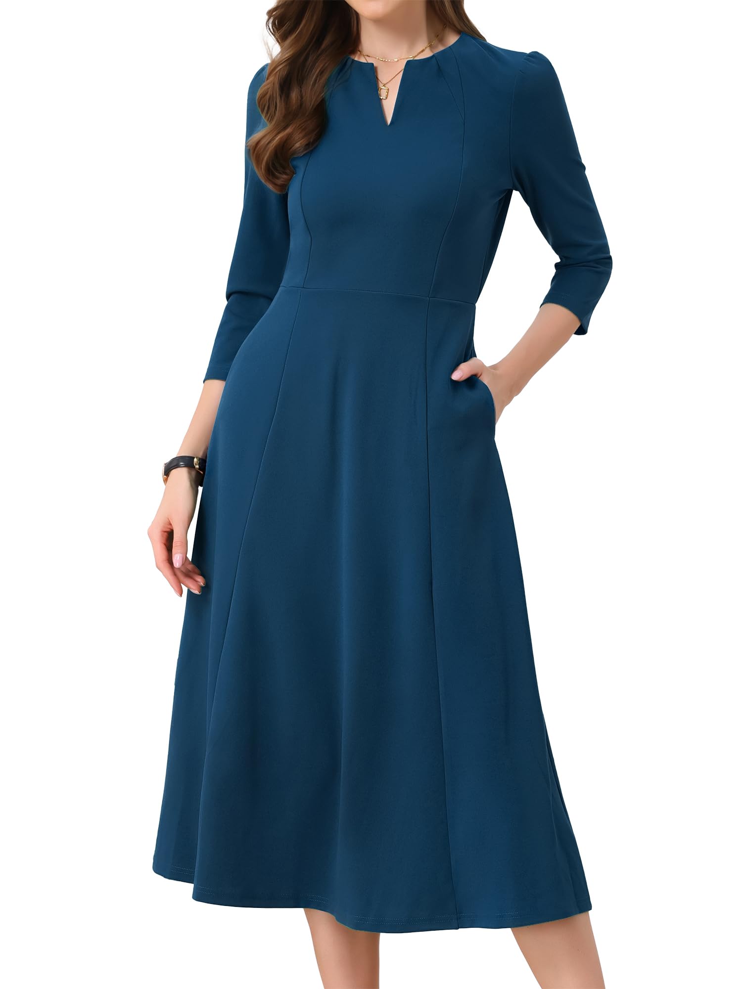 Allegra K Women's Casual Dress