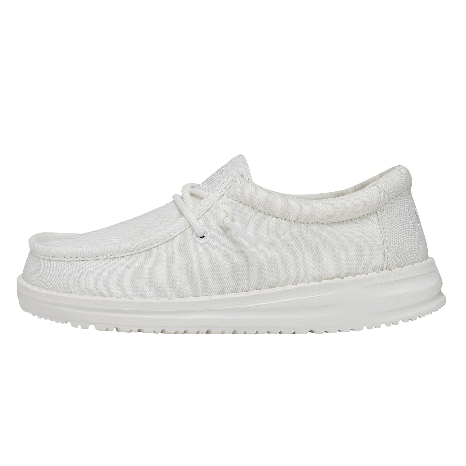 HEYDUDE Wally Youth Slub Canvas MOC Toe ShoesGarçon