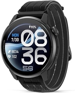 COROS PACE 4 Pro GPS Sport Watch, 1.47" AMOLED, Titanium -White Silicone | Sapphire Glass, 3,500-Nit Max Brightness, Dual-Frequency GPS, 21 days of daily use, 32GB Maps, Voice Notes
