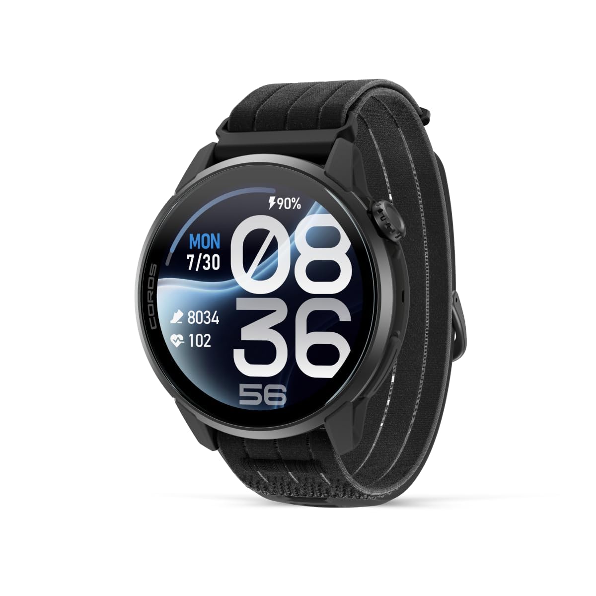 COROS PACE 4 Pro GPS Sport Watch, 1.47" AMOLED, Titanium -White Silicone | Sapph