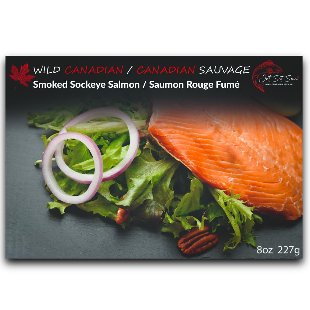 Premium Quality Wild Canadian Pacific Smoked Sockeye Salmon Fillet Gift | Hot-sm