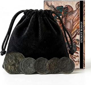5 Original Imperial Roman Coins in a Coin Grab Bag - Rare Coins of Emperors, Gods & Legions - Coins Collection
