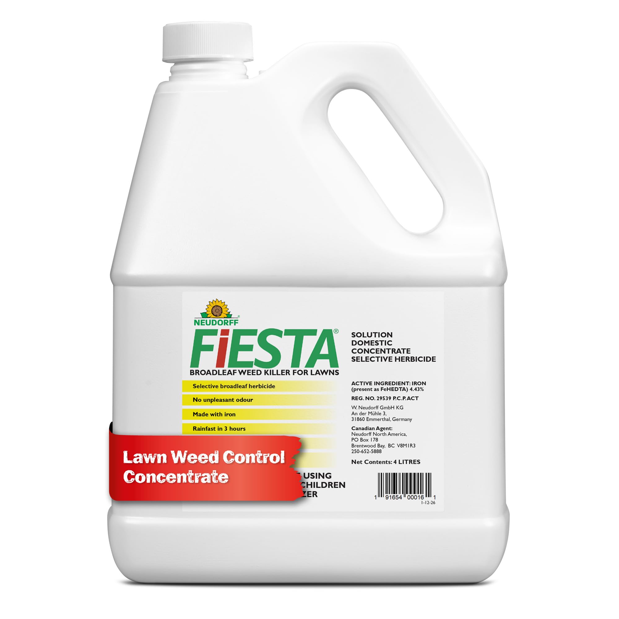 Fiesta Broadleaf Weed Killer for Lawns, Controls Dandelion, White Clover, & More