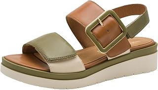 Tamaris womens Tamaris Comfort Damen Wedge/Plat Sand Multiadjustable